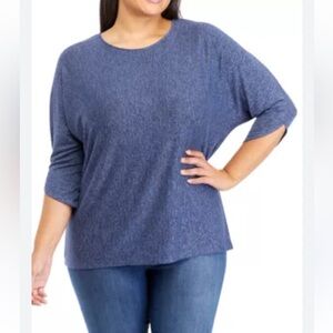 Blue 3/4 Sleeve Top